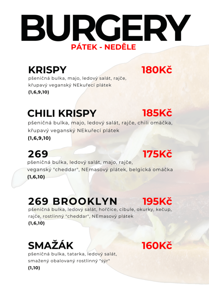 burgery česky
